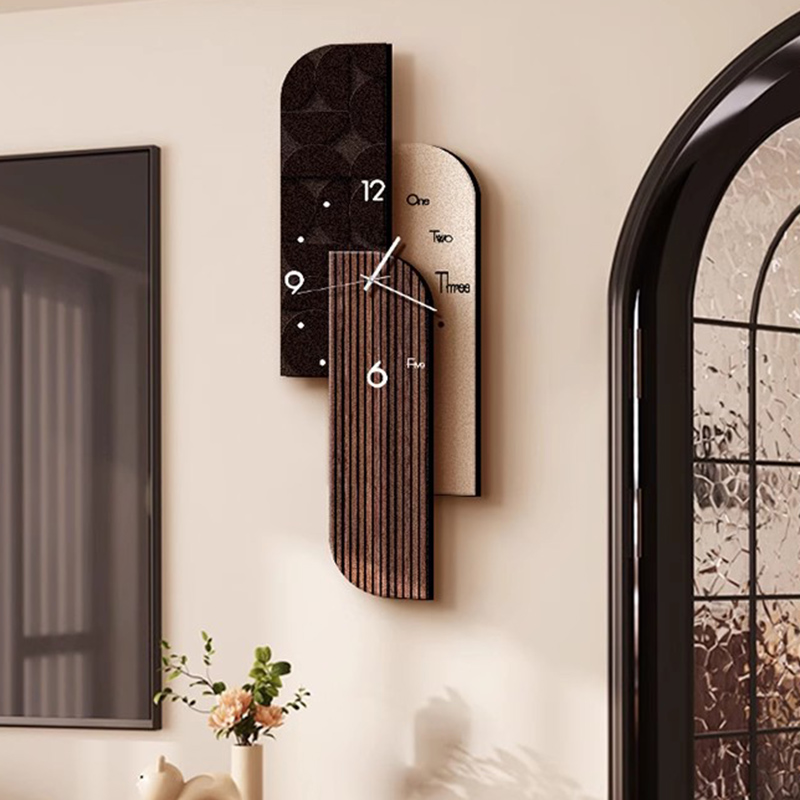 Interior Design Vintage Modern - Silent Design Wall Watch Wooden Interior