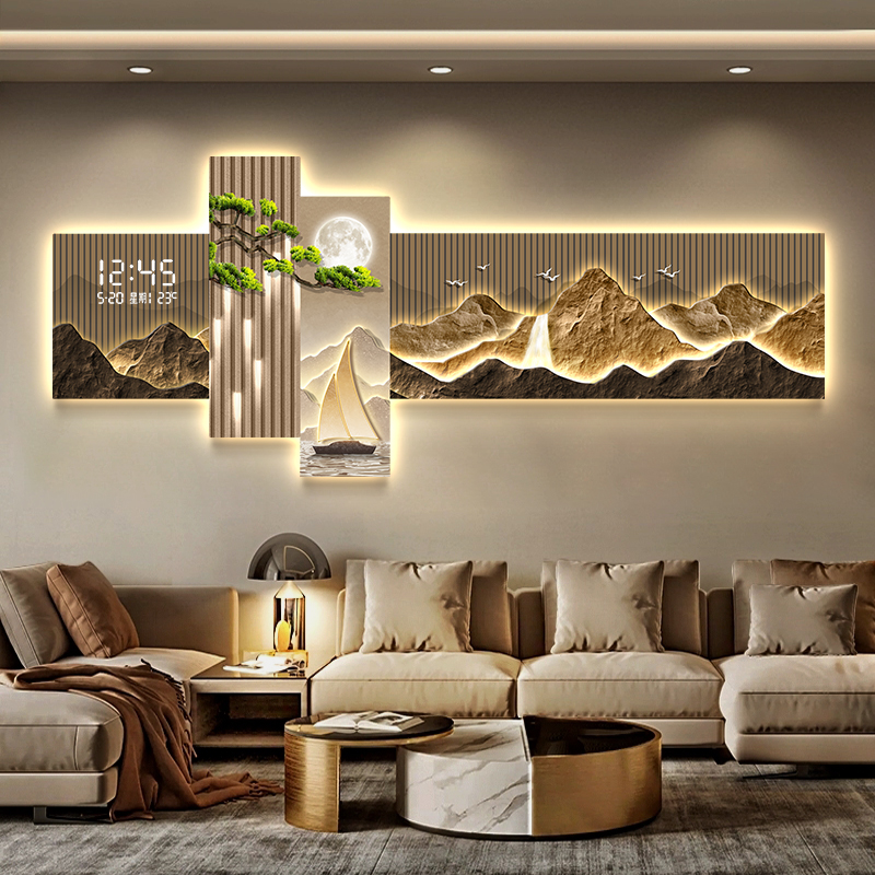 Interior Design Vintage Modern - Living Room Bedroom Wall Clocks Digital