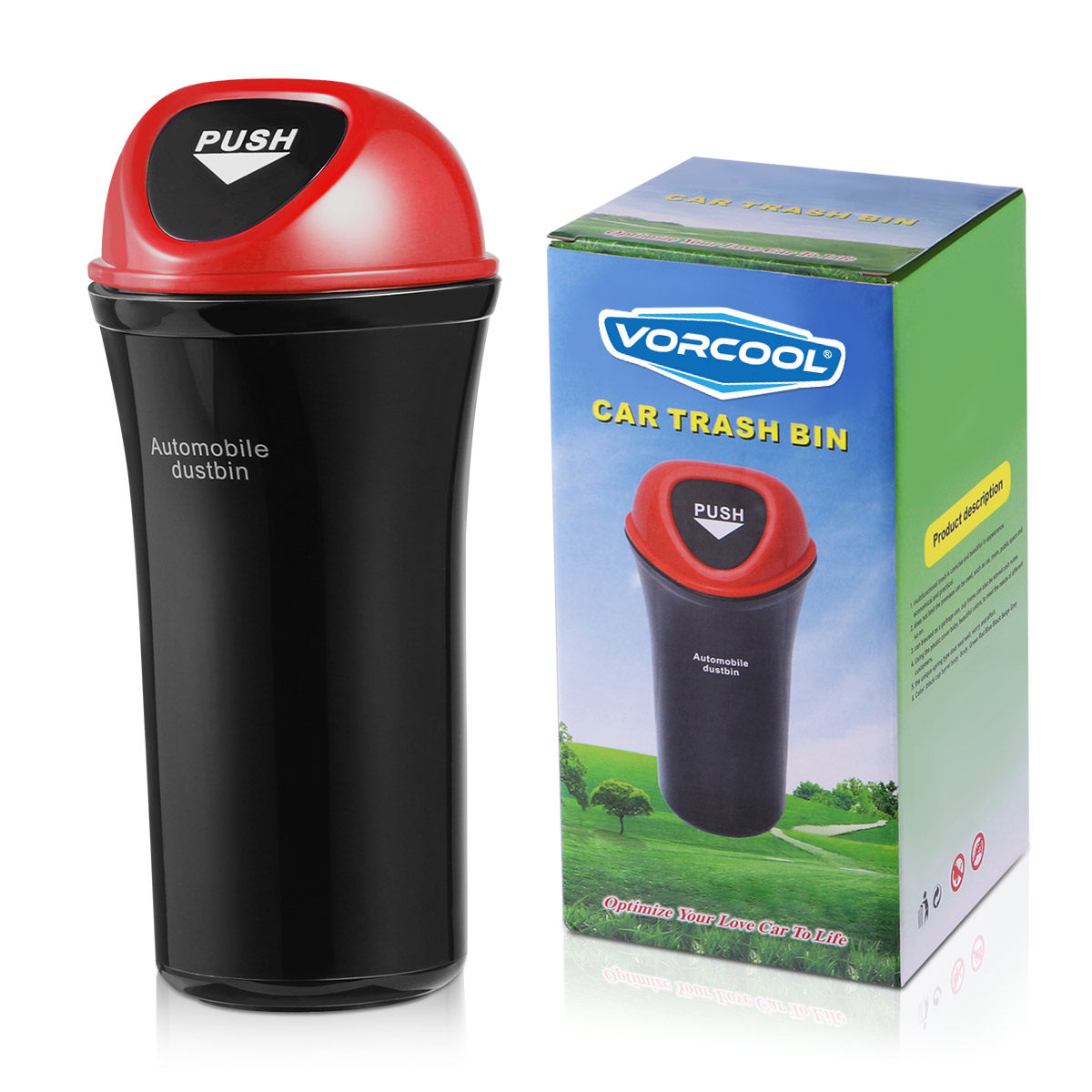 Interior Design Office Space - Car Trash Can Portable Leakproof Auto