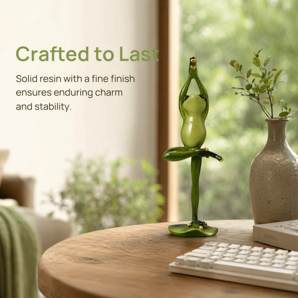 Interior Design Co - Resin Yoga Pose Amphibian Resin Figurine