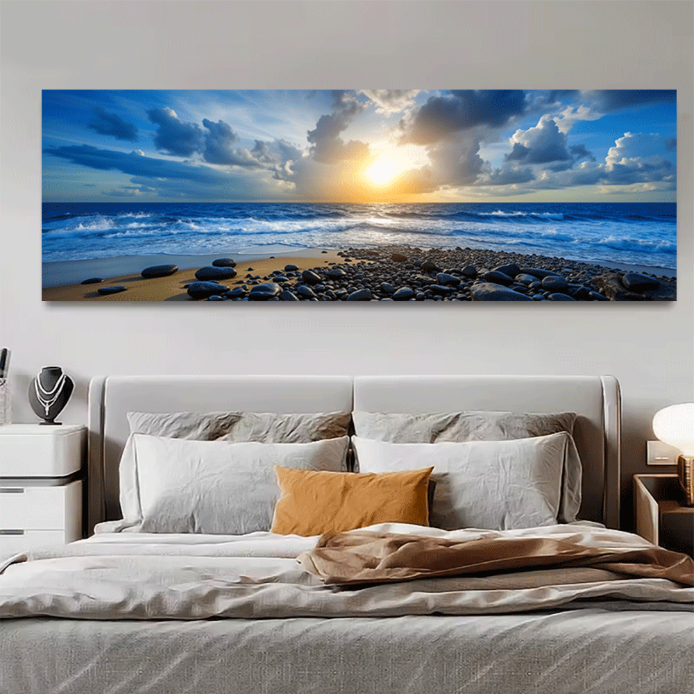 Interior Designer - 1PC-Canvas poster Unframed Ocean Sunset Beach