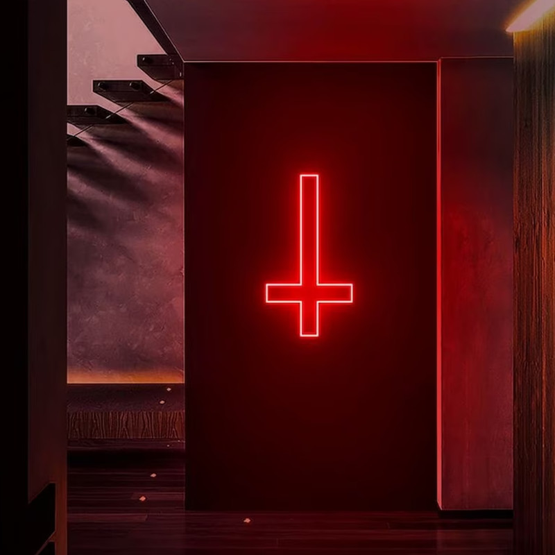 Engineering And Interior Design - Cross Neon Light Custom Neon Sign
