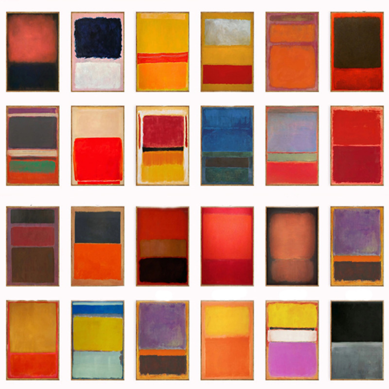 Interior Designer - Wall Decor, Mark Rothko Poster Sets,