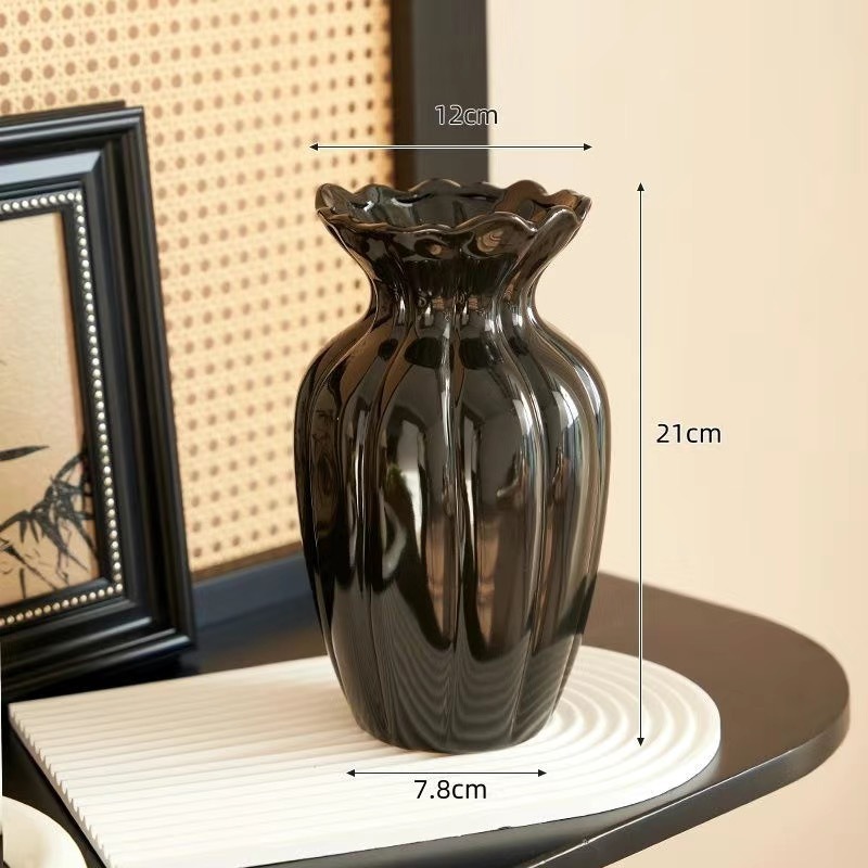 French Retro Cream Ceramic Vas - Interior Design Vintage Modern review and price