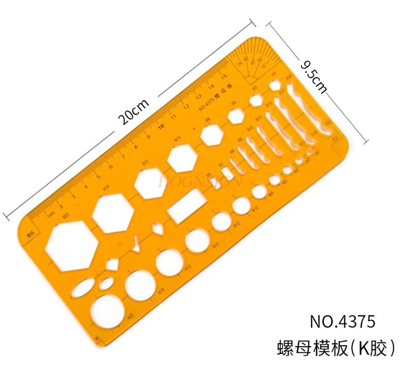 1pcs Drawing Template Nut Temp - Engineering And Interior Design review and price