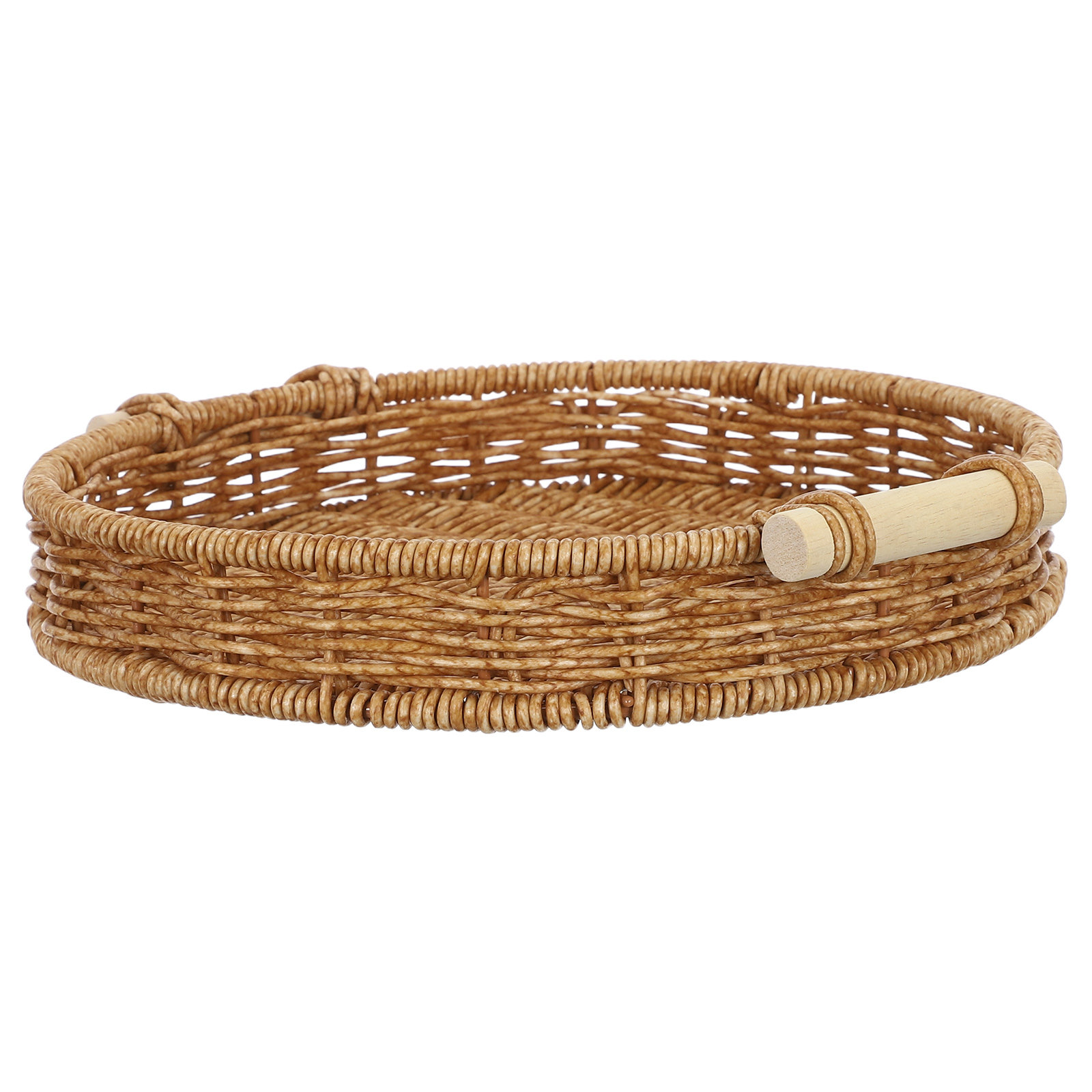 Imitation Rattan Bread Basket  - Rattan Tray Handle review and price