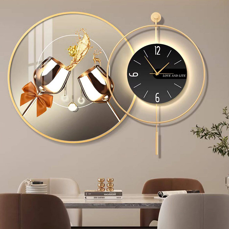 Led Art Mural Wall Watch Luxur - Interior Design Vintage Modern review and price