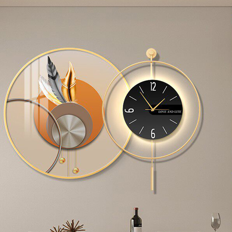 Led Art Mural Wall Watch Luxur - Interior Design Vintage Modern review and price