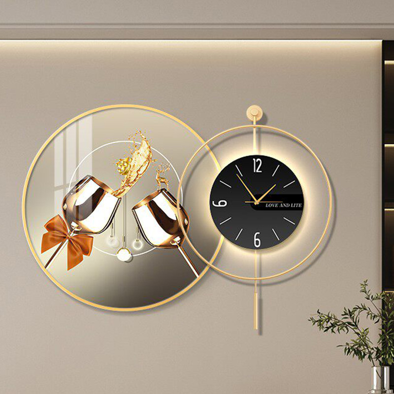 Led Art Mural Wall Watch Luxur - Interior Design Vintage Modern review and price
