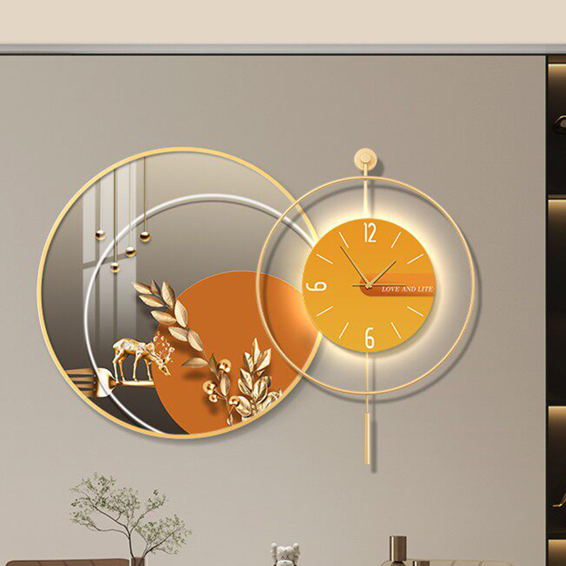 Led Art Mural Wall Watch Luxur - Interior Design Vintage Modern review and price