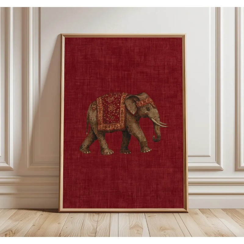Indian Elephant Pattern Print, - Interior Designer review and price