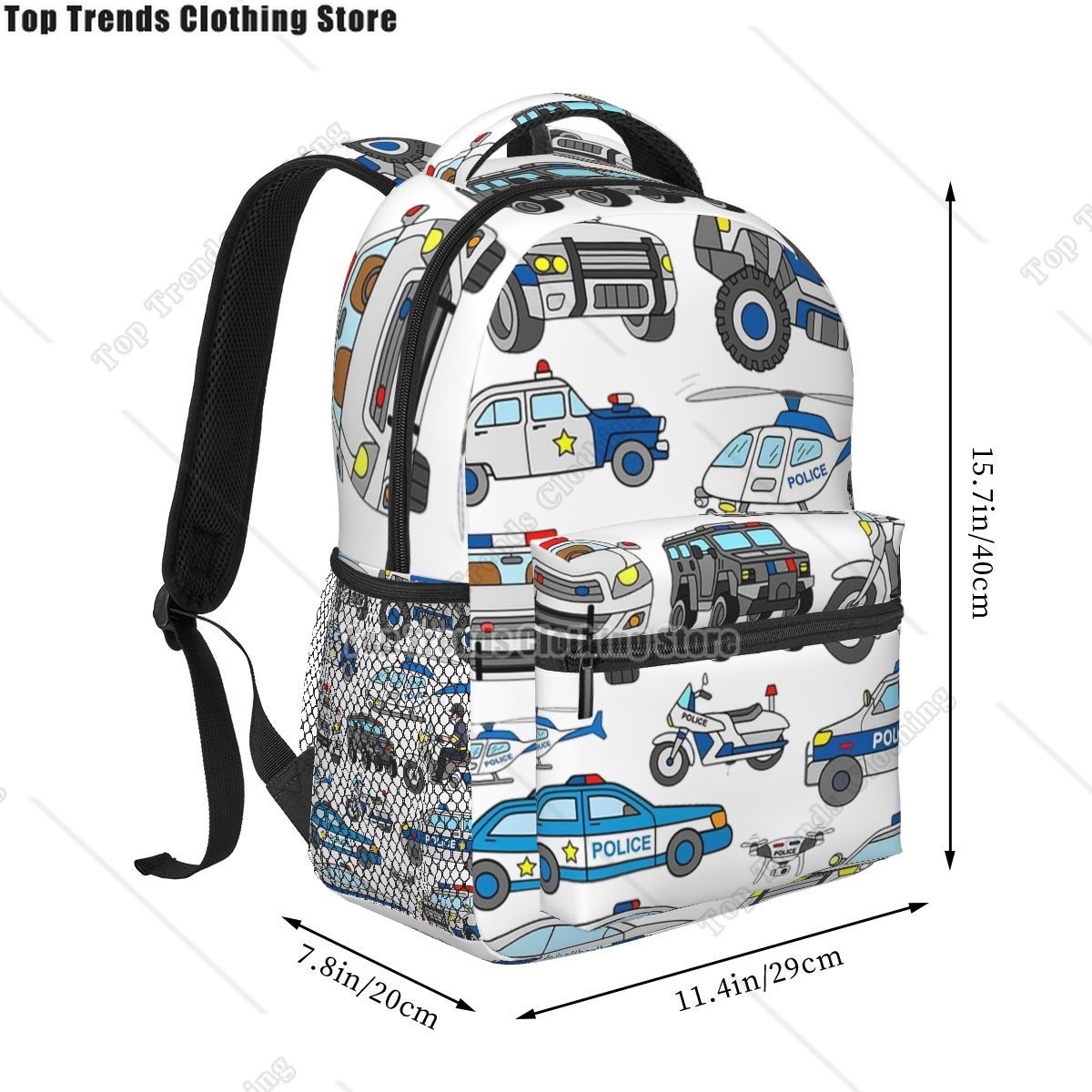 Police Car Design Backpacks Bo - Interior Design Co review and price