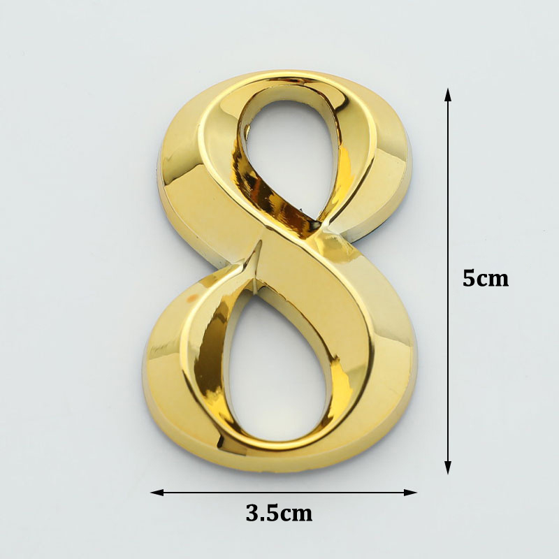 1 Pc Creative Gold Door Number - Interior Design Quotes review and price