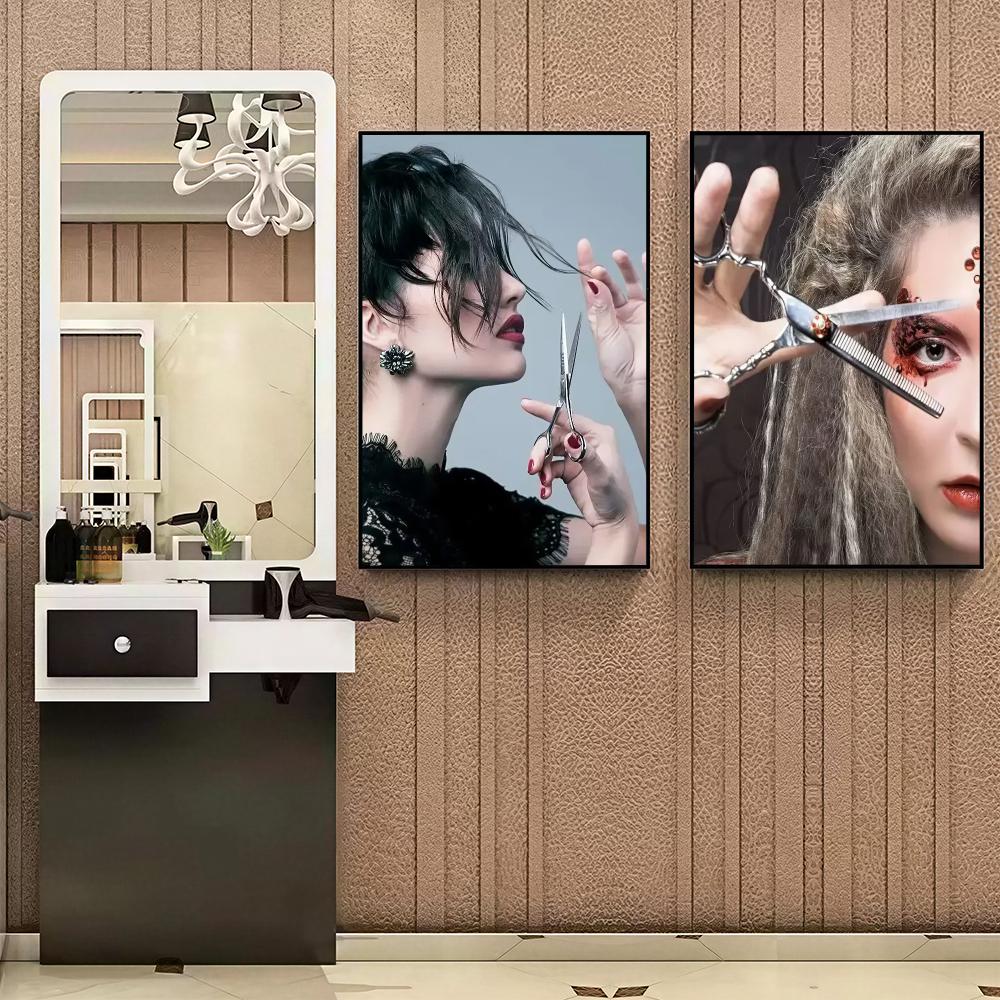Modern Hair Salon HD Wall Art  - Interior Design Illustrated review and price