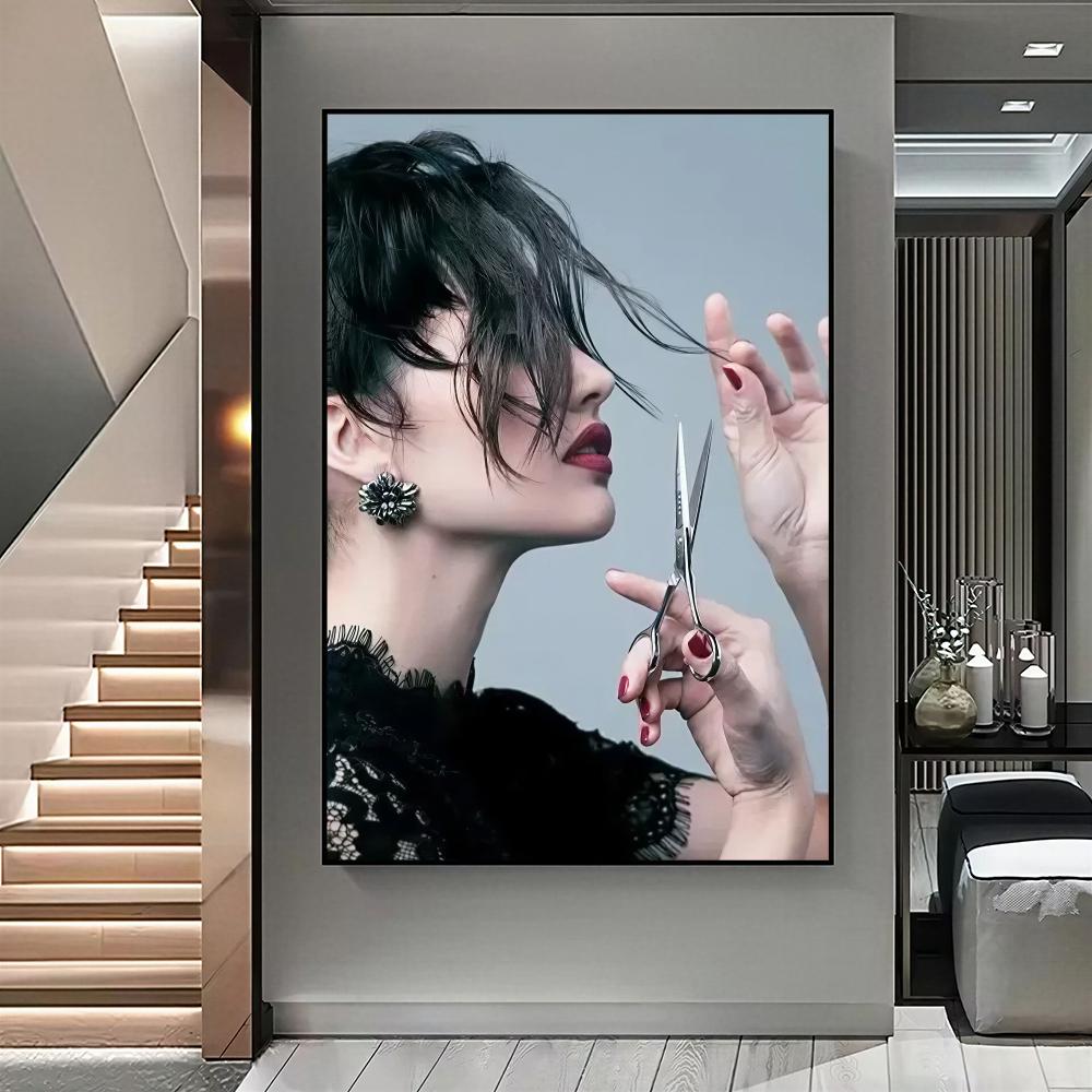 Modern Hair Salon HD Wall Art  - Interior Design Illustrated review and price
