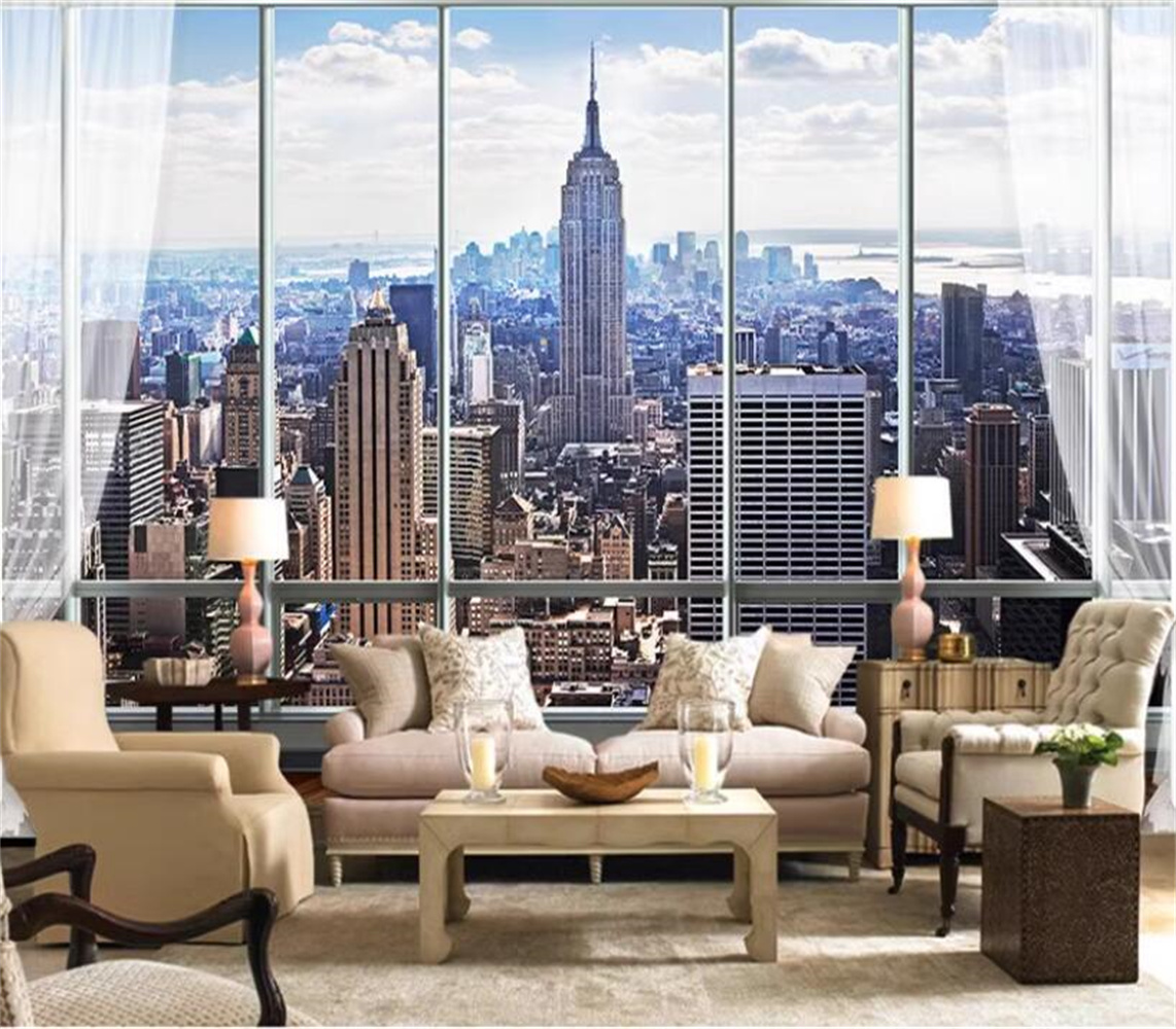 New York Sunrise 3D Window Cit - Interior Design New York review and price