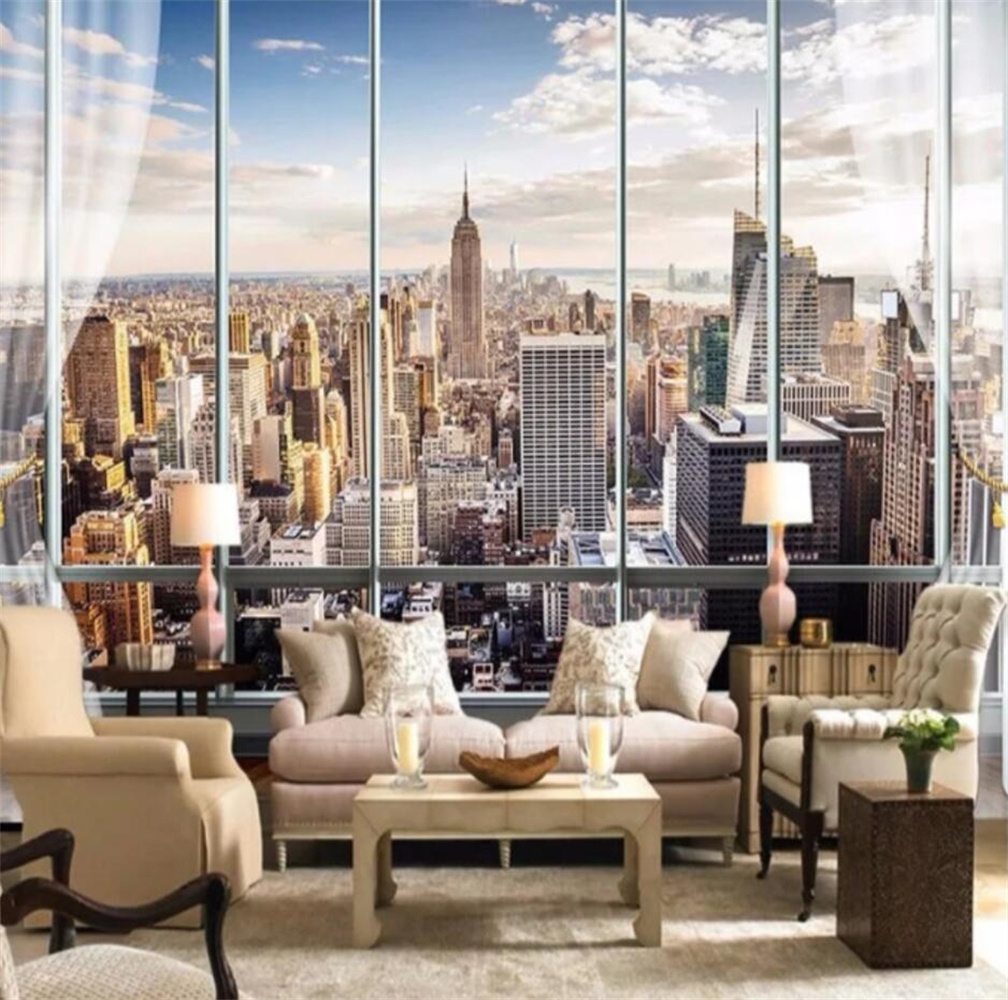 New York Sunrise 3D Window Cit - Interior Design New York review and price