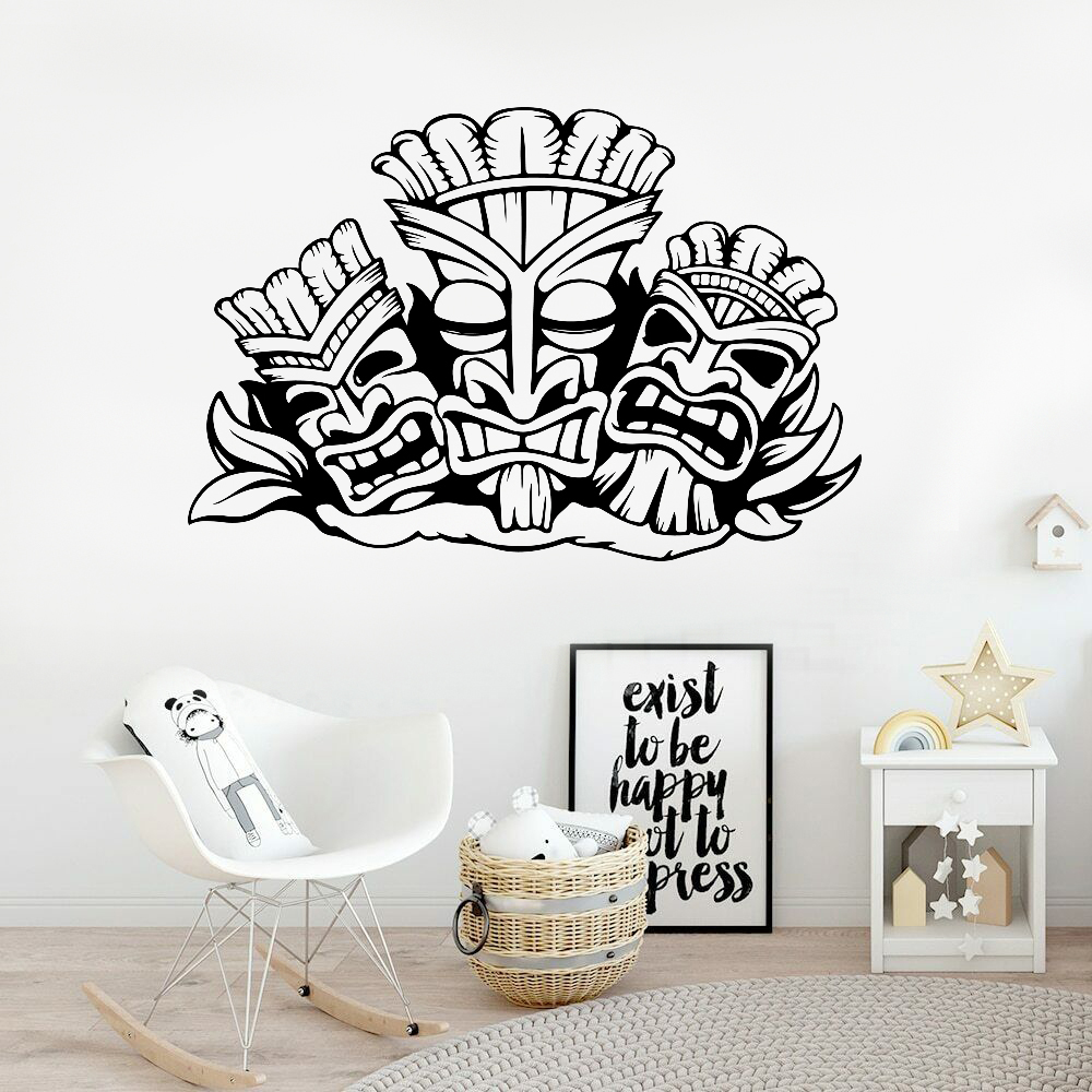 Hawaiian Totem Wall Sticker Al - Interior Design Quotes review and price