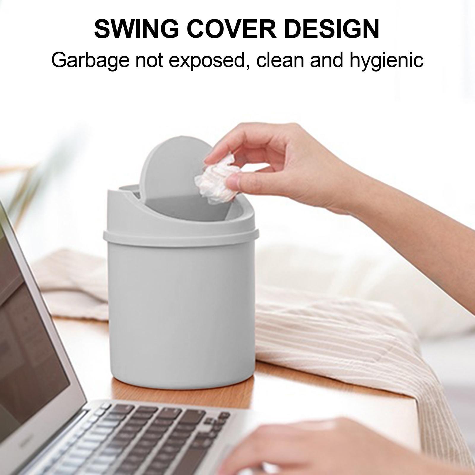 Mini Trash Can With Flipping L - Interior Design Office Space review and price