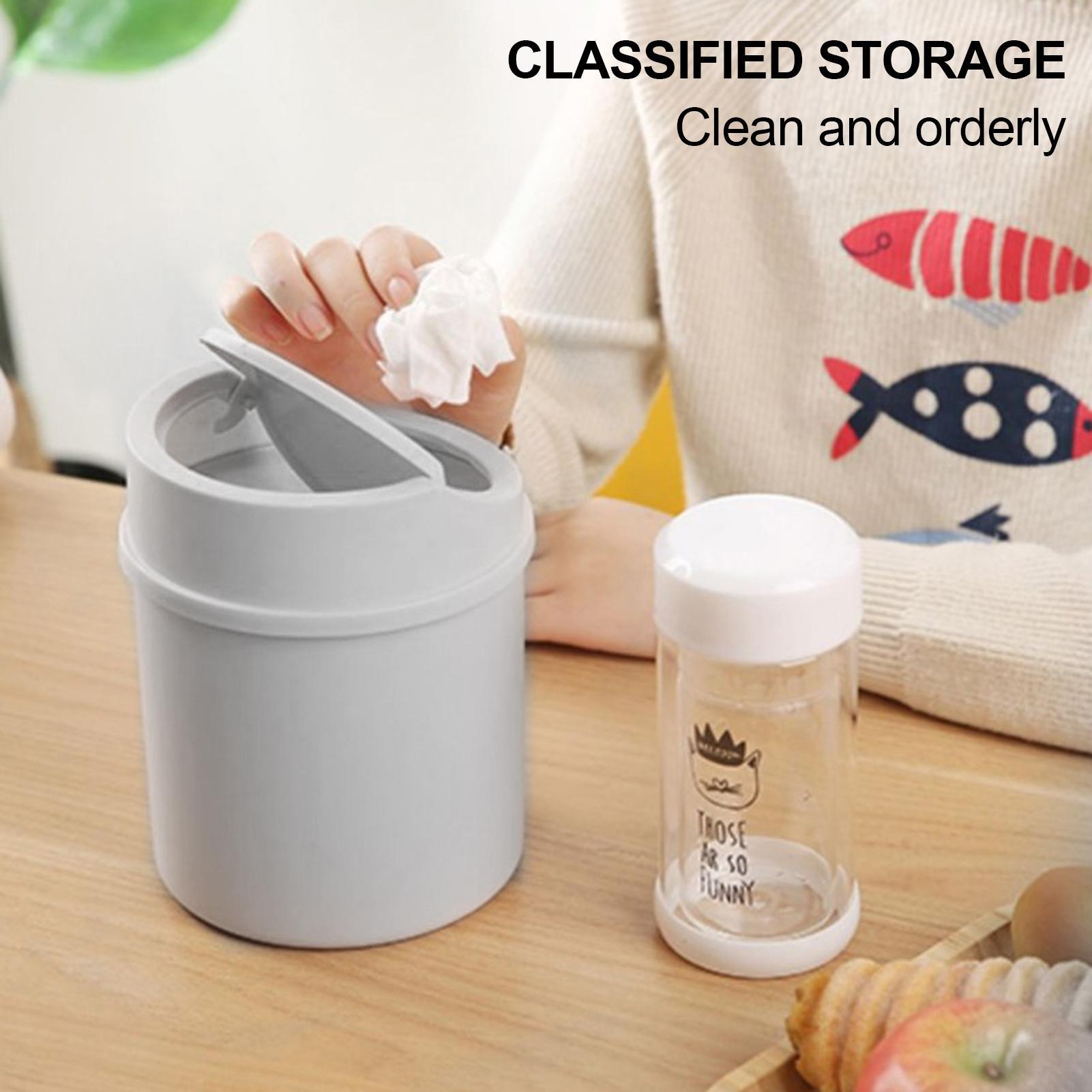 Mini Trash Can With Flipping L - Interior Design Office Space review and price