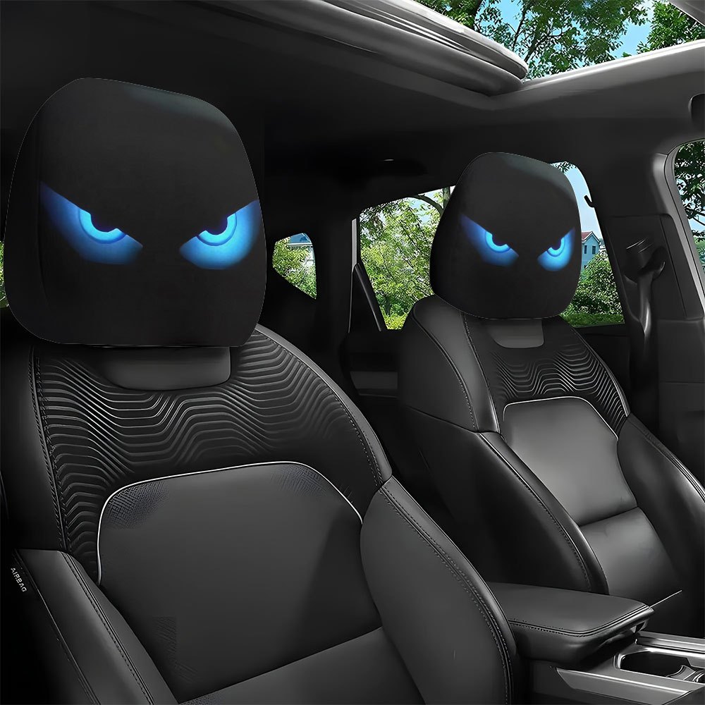 2pcs Car Headrest Covers Featu - Interior Design Co review and price