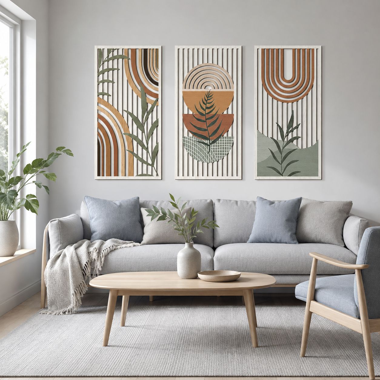 Natural Wood Wall Decor Semici - Interior Design Office Space review and price