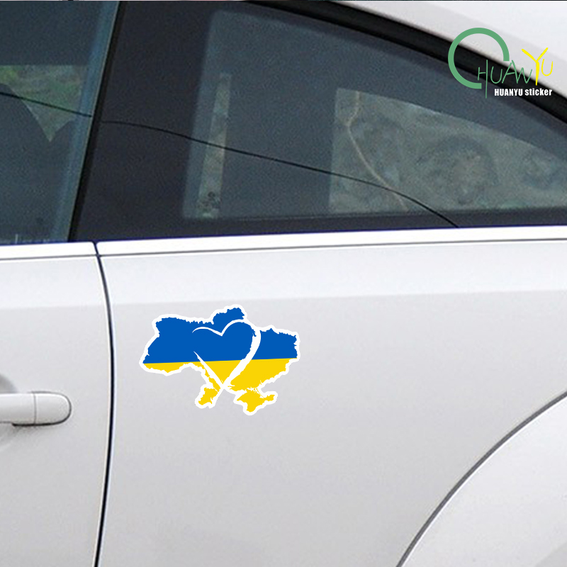 Sign Car Sticker Ukraine Sunfl - Interior Design Quotes review and price