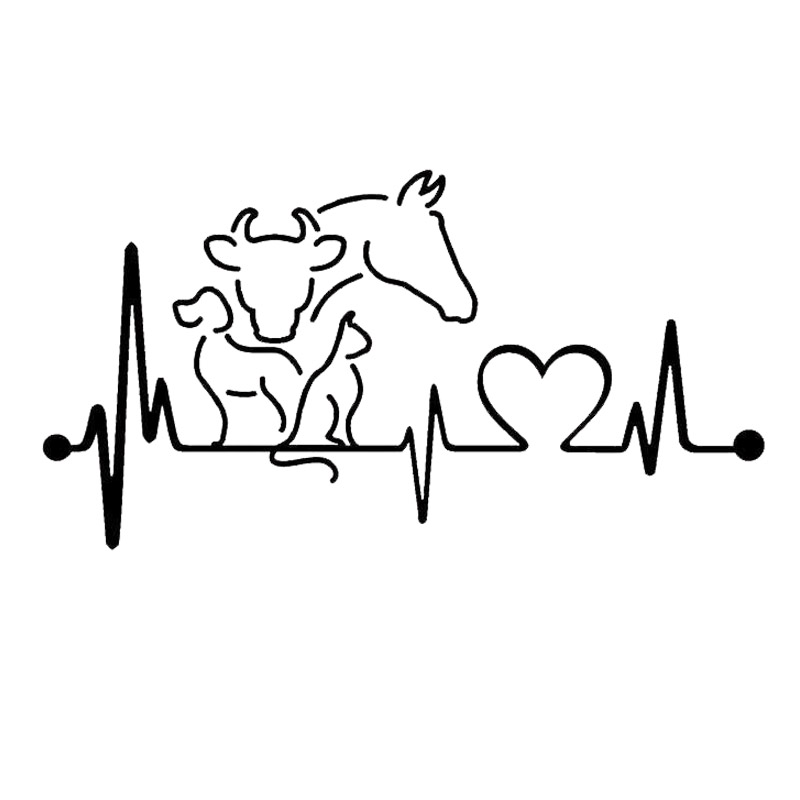 Dog Cat Horse Cow Heartbeat Li - Interior Design Quotes review and price