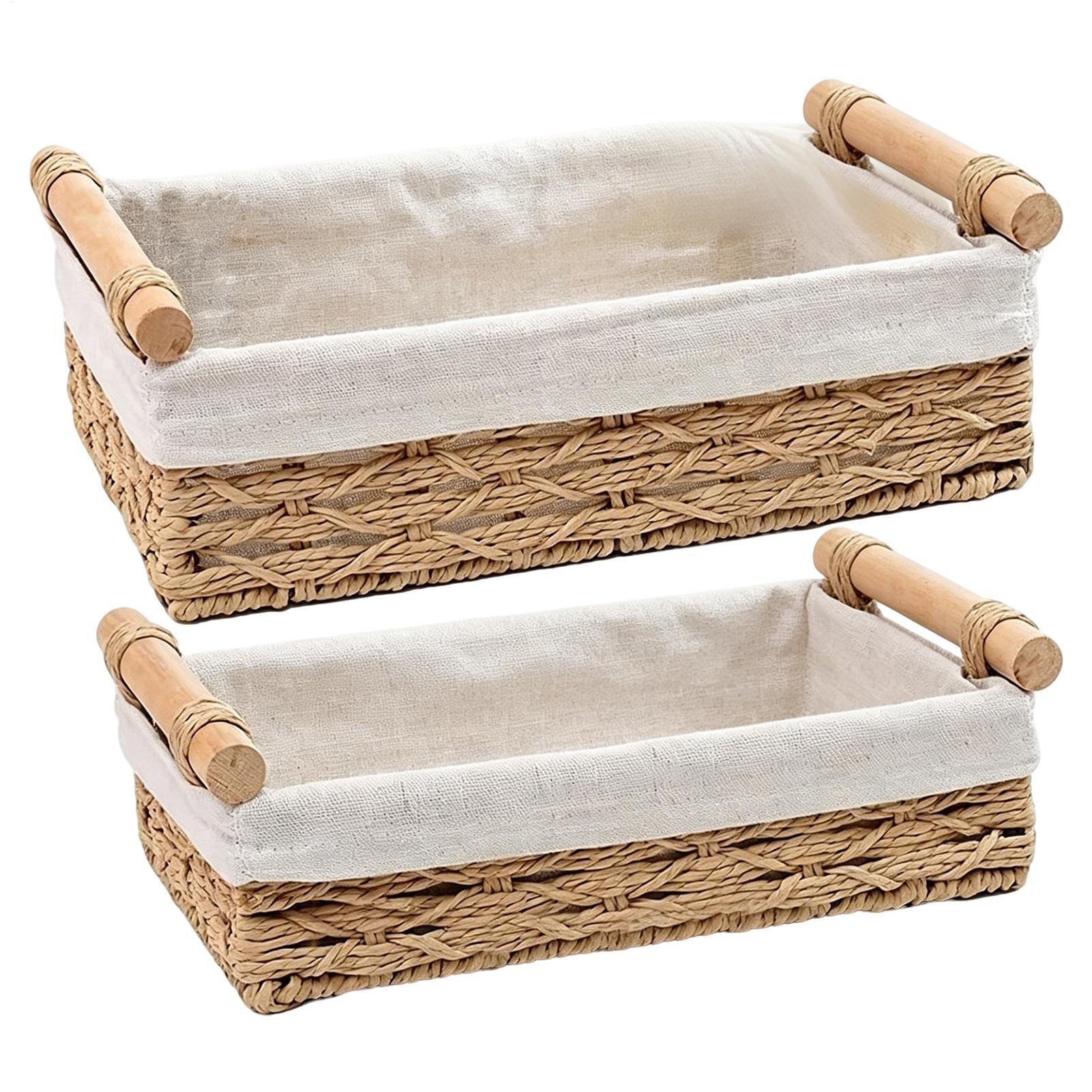 Storage Basket with Handles &  - Rattan Tray Handle review and price