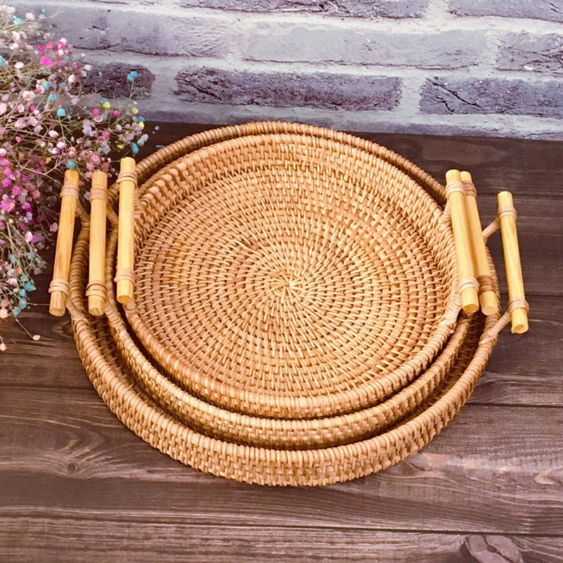 Rattan Strap Handle Storage Ba - Rattan Tray Handle review and price